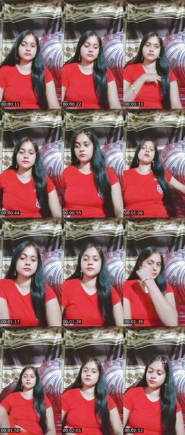 Contact-sheet preview of ✰সেক্স°•🇮🇳মেয়ে🫶's Chamet recording